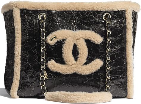 chanel cc crumpled shearling bag|Chanel mini bag.